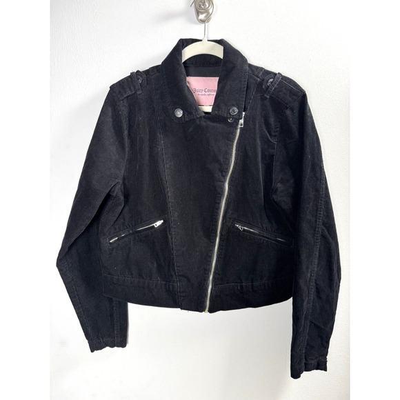 Juicy Couture Jackets & Blazers - Juicy Couture Corduroy Crop Moto Jacket Retro Y2K Country Western Casual XL